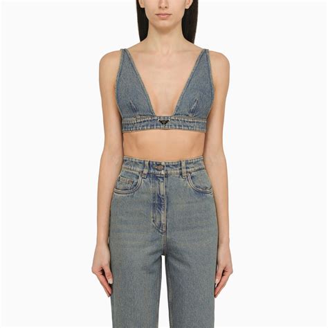 prada skinny jeans|prada denim bralette.